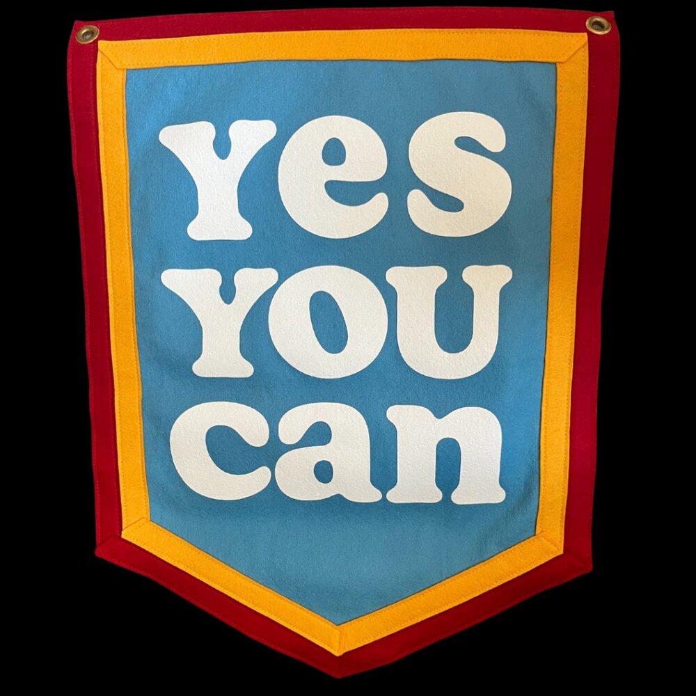Oxford Pennant YES YOU CAN banner